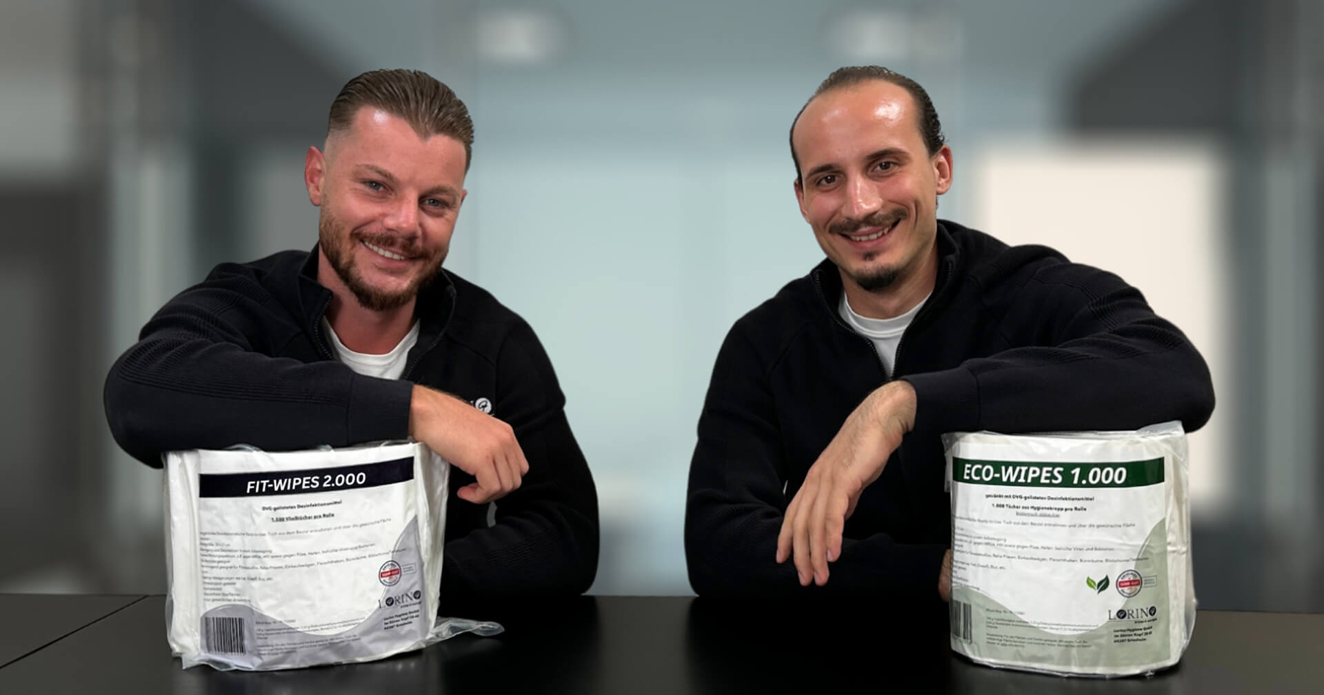 Fabio Lombardi und Francesco Torino von Lorino Hygiene