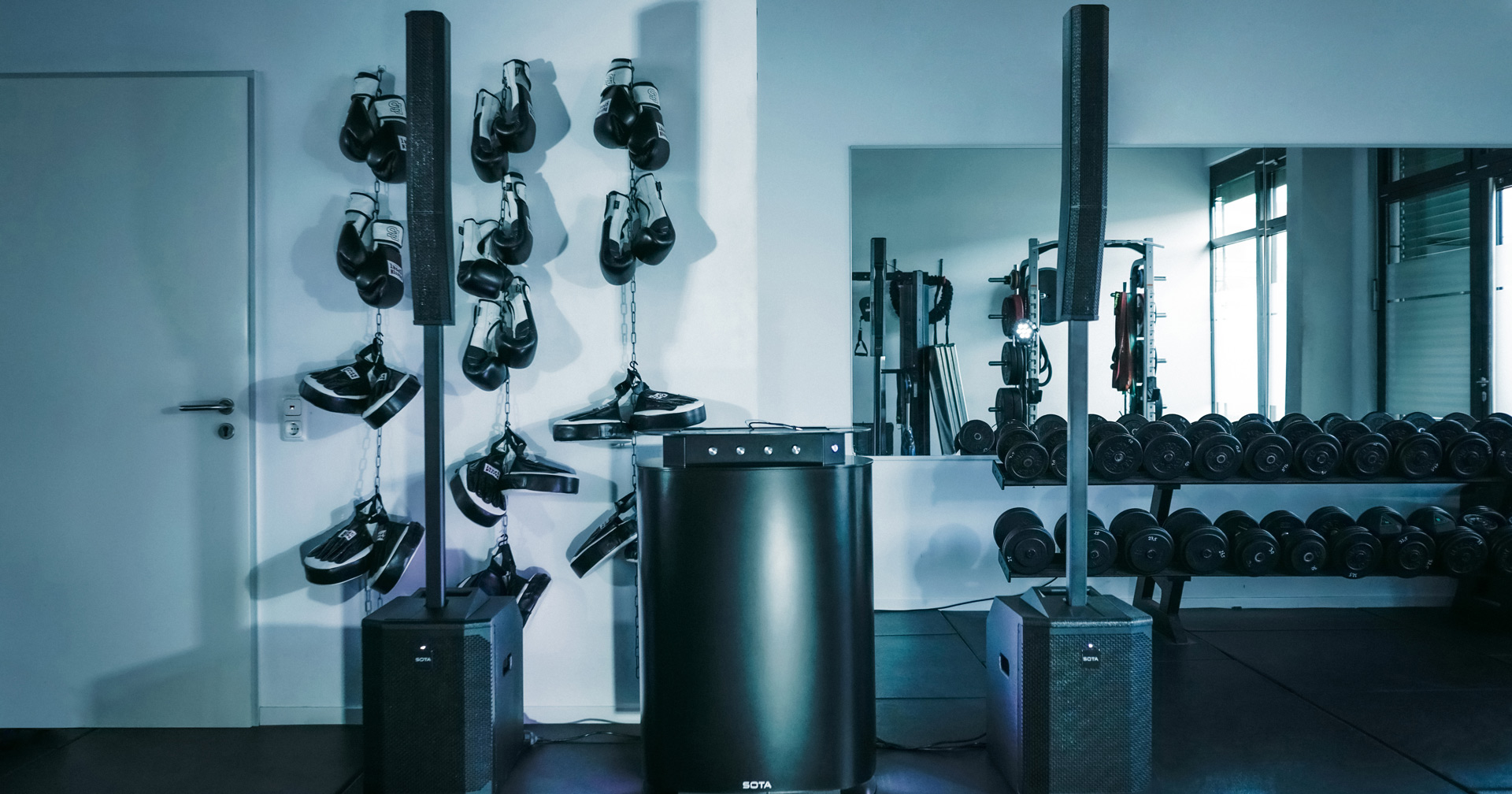 Das Club Rack von SOTA in einem Kursraum