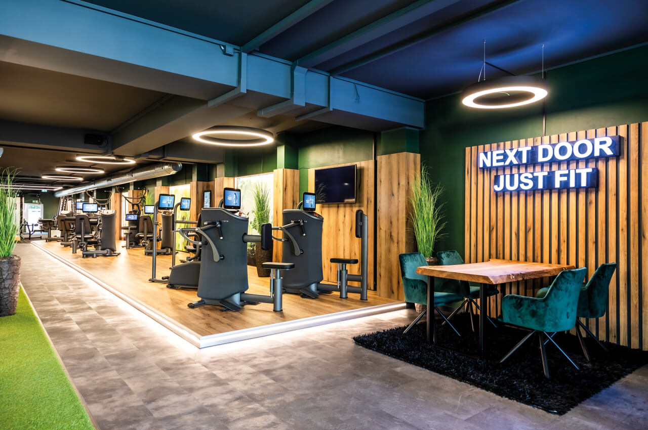 Trainingsfläche in einem Next Door Fitnessstudio