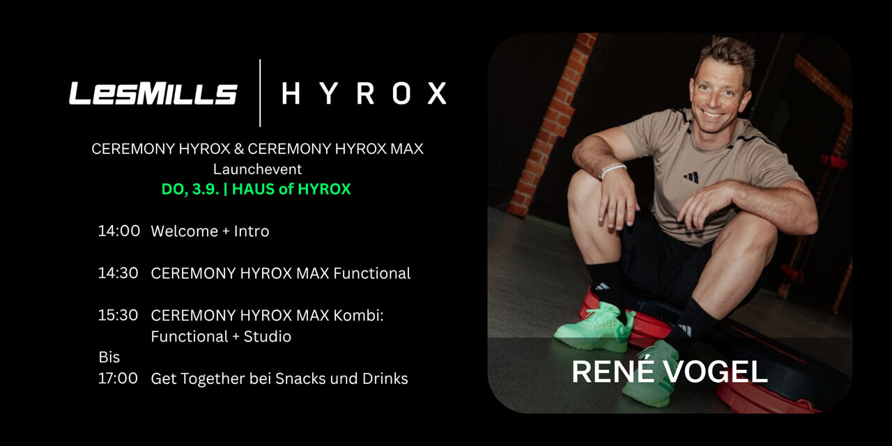 Programm des offiziellen Launchevents im HAUS of HYROX Hamburg