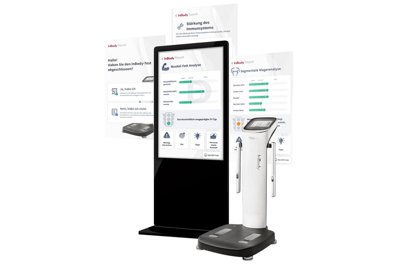 InBody Display mit Gesundheitsdaten