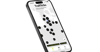 Handy mit geöffneter TrainToGo App