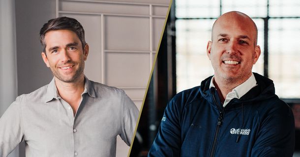 Benjamin Roth von Urban Sports Club und Stephan Schulan von all inclusive Fitness freuen sich darüber, dass Urban Sports Club erstmalig an der Initiative United let´s move teilnimmt