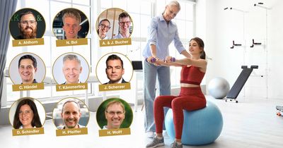 Fitnesstraining in einer Physiotherapiepraxis
