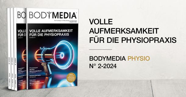 Das Cover der aktuellen Ausgabe der BODYMEDIA Physio