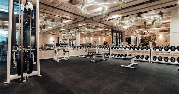 Trainingsfläche des FITSEVENELEVEN in Ludwigsburg in Baden-Württemberg