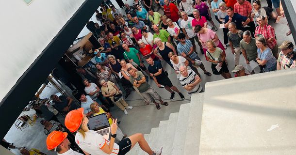 Baustellenbegehung bei dem Verein stimmel-sports e.V.