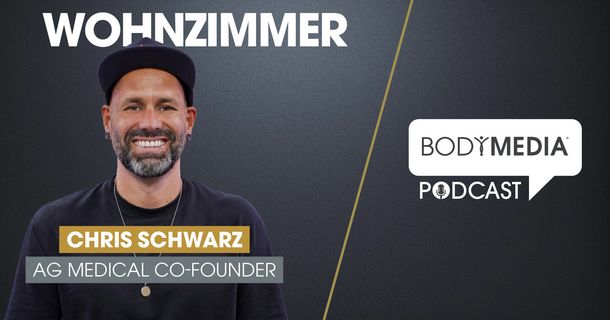 Chris Schwarz - Co-Founder von AG Medical Fitness im BODYMEDIA Wohnzimmer