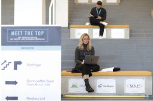 Meike Reckers von CyberConcept auf der MEET THE TOP