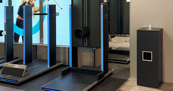 Optimum11-Hygienespender im Fitnessstudio