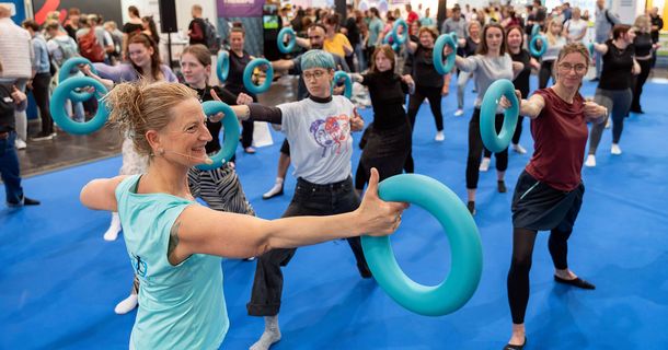 Workshop auf der therapie LEIPZIG mit Geräten