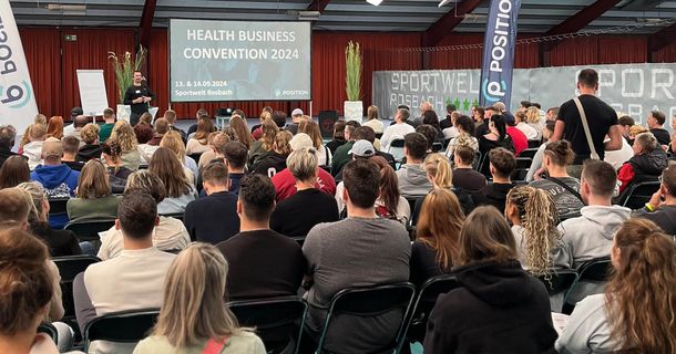 Zuschauer beim Vortrag bei Health Business Convention 