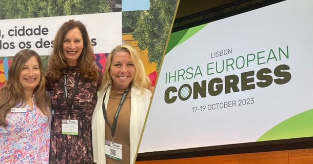 Jasmin Kirstein auf der IHRSA Europe in Lissabon