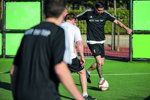 Fussballturnier auf der MEET THE TOP Fitness