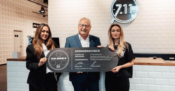 FITSEVENELEVEN spendet 50.000 € an den Hessischen Behindertenund Rehabilitations-Sportverband
