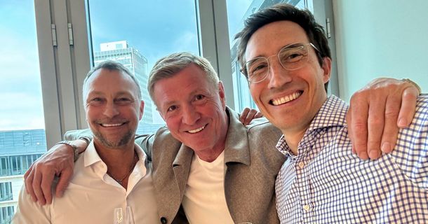 Christian Phillippovitsch, Christophe Collinet von der LifeFit Group und Mario Görlach