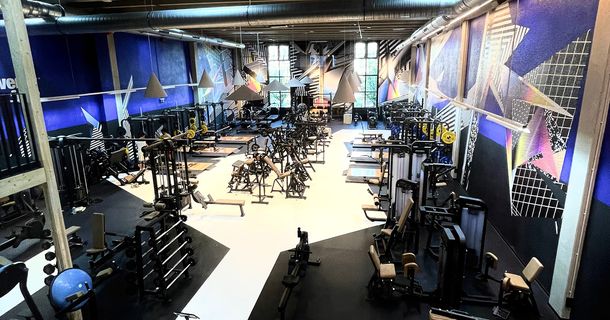 Die Trainingsfläche des personallosen Fitnessstudios Twentyfour in Ludwigsburg