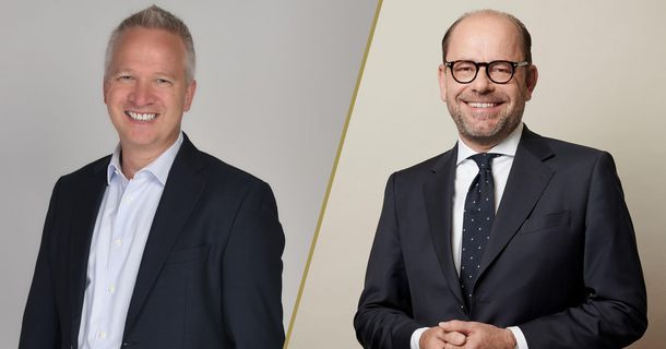 Dr. Jochen Pfänder, Optica-Geschäftsführer und Markus Kinkel, Optica-Geschäftsführer 