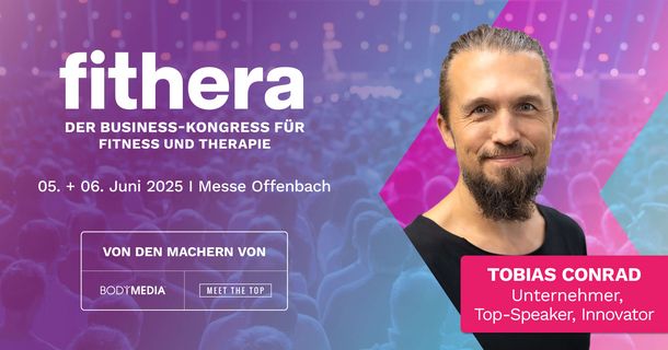 Tobias Conrad verbindet Unternehmergeist, ein tiefes psychologisches Verständnis für Bewegung und die Leidenschaft für gesunde Lebensweise wie kaum ein anderer