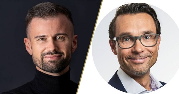 Eric Herrforth, Geschäftsführer von myline und Michael Heining, Creative Director ACISO.