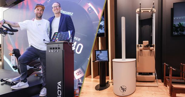 Florian Hempen und Constantin Wilser am FIBO-Stand von SOTA