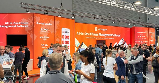 Stand von Virtuagym auf der FIBO 2024
