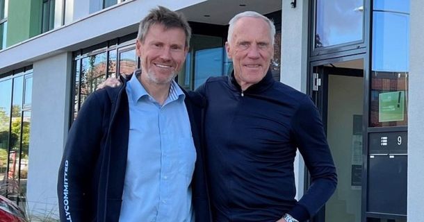 Siegfried Manz (l.) gemeinsam mit Prof. Dr. Ingo Froböse