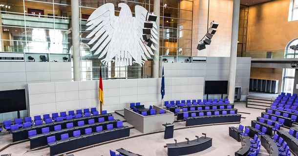 Blick auf den Bundestag
