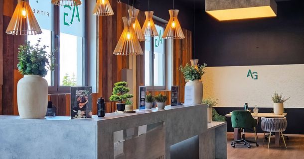 Der Eingangsbereich des AG Medical Fitness