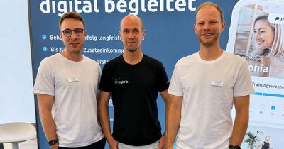 Manuel Mandl, David Nießing, Jonas Flach (v.l.n.r.) auf der therapie MÜNCHEN 2026
