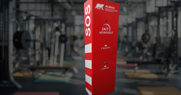 Die Notfallsäule von Almas Industries AG
