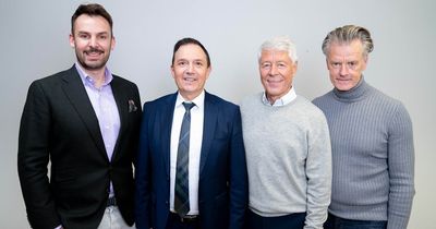 Janosch Marx, Hans Geisler, Thomas Wessinghage und Ralf Capelan v. l. 