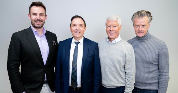 Janosch Marx, Hans Geisler, Thomas Wessinghage und Ralf Capelan v. l. 