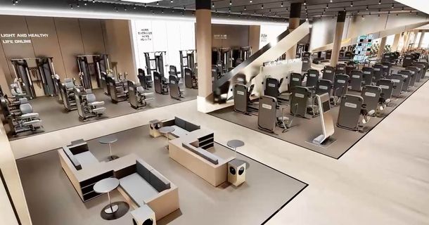 Trainingfläche im neuen DHZ-Showroom in China