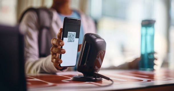 Digitaler Check-In in einem Fitnessstudio