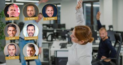 Mitarbeiter beim Stretching & Experten