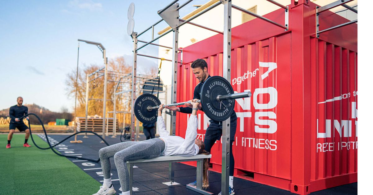 Förderfähige Outdoor Fitness Container von Cube Sports BODYMEDIA Fachmagazin