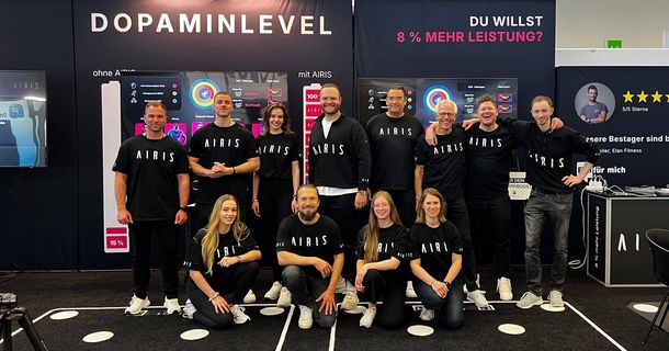 Das AIRIS-Team am FIBO-Stand