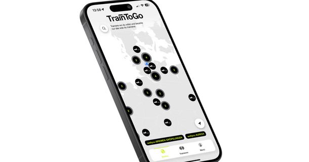 Gym App TrainToGo auf Smartphone