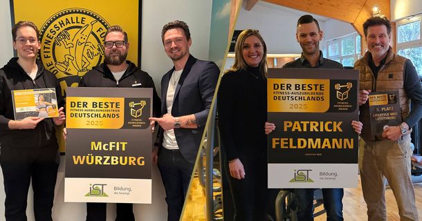 Die Sieger des Fitness-Ausbildungs-Award 2025