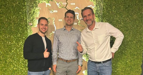 Marian Karger (EASYFITNESS, Operational Excellence Manager), Hauke Fröhling (EASYFITNESS, CFO), Stefan Kutz (Wirelane, Head of Key Account Management)