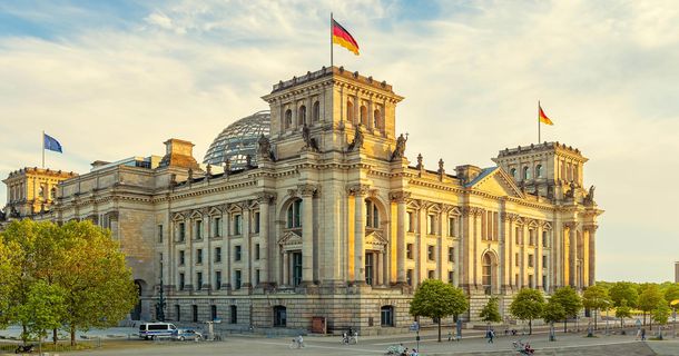 Der deutsche Bundestag in Berlin