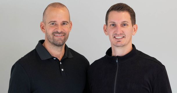 Die beiden Firmengründer Daniel Henninger und Matthias Bohn (v. l.)