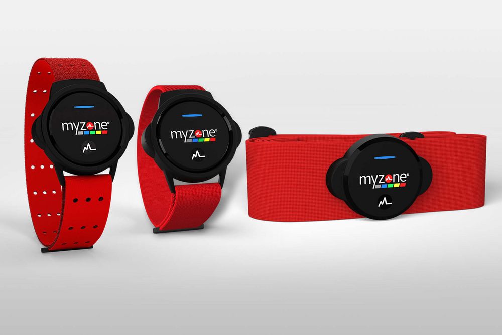 Myzone MZ-Switch - rotes Armband zum Messen der Herzfrequenz