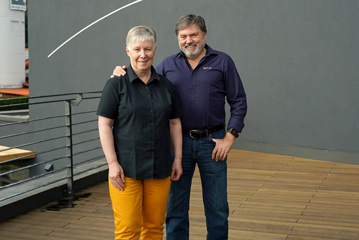 Betreiber des Top-Life Gesundheitszentrums Erhard Benz mit seiner Frau Erika