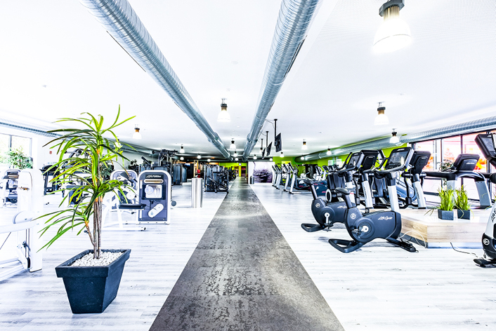 Kardiobereich in einem Fitnessstudio der BestFit Group