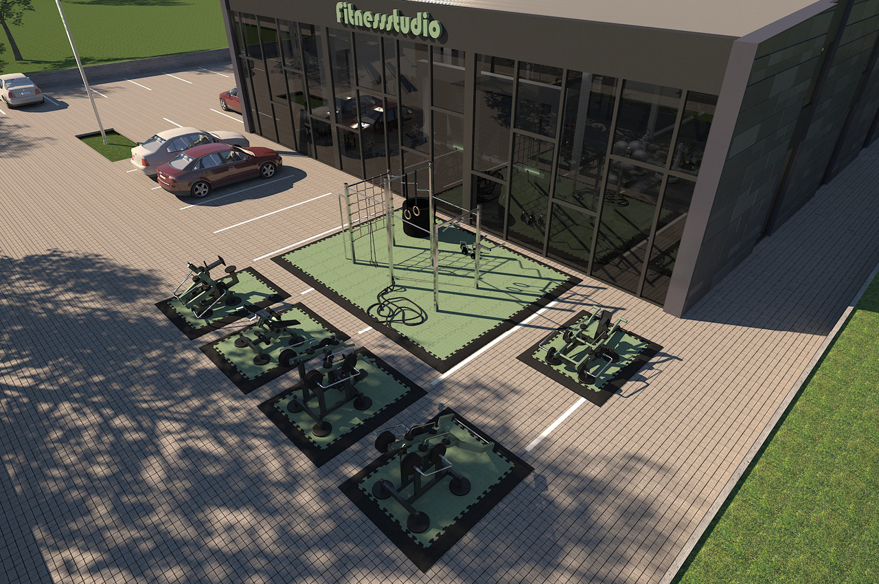 Das PopUp Outdoor Gym von GainCube Solutions