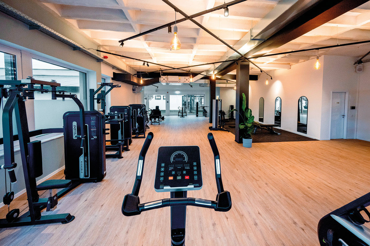Das separate Ladies-Gym im Trainingslager Ladenburg