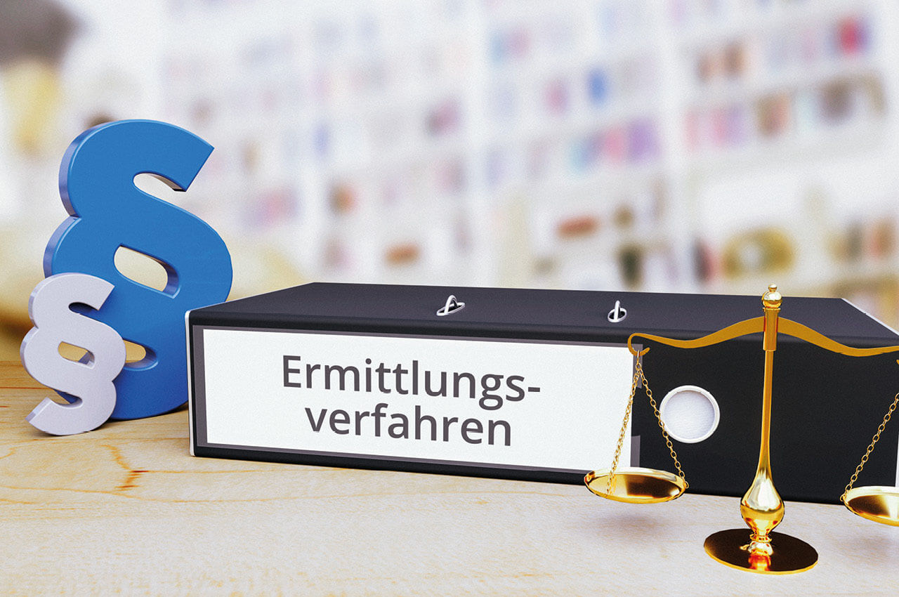 Kladde mit Aufschrift Ermittlungsverfahren