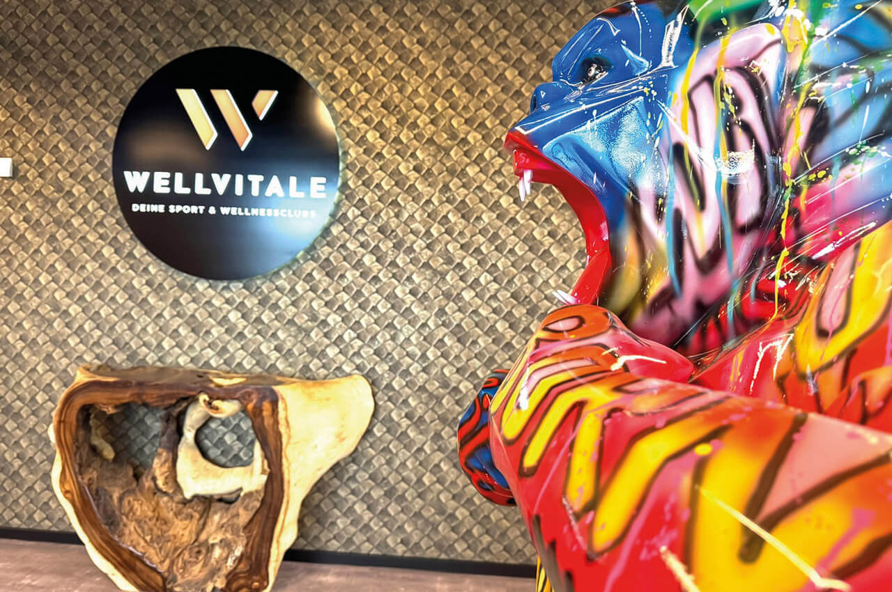 Der Gorilla im Wellvitale in Ludwigsfelde